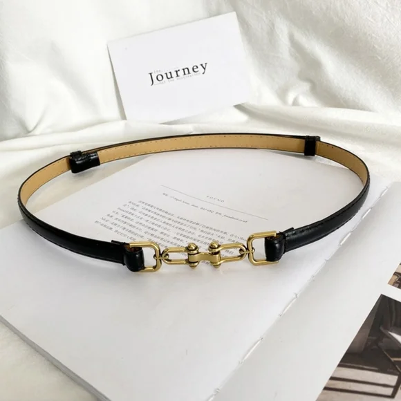 #751 🛑24 Elegant Waist-Hugging Vintage Matte Thin Belt - Picture 1 of 4